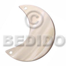 55mmx35mm kabibe shell quarter moon - Shell Pendant