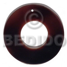 40mm blacktab ring  18mm center hole - Shell Pendant