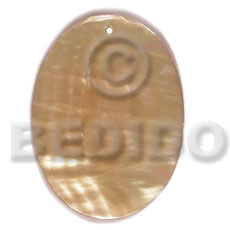 40mmx30mm MOP oval - Shell Pendant