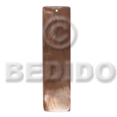 40mmx12mm brownlip bar - Shell Pendant