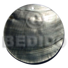 blacklip round 40mm - Shell Pendant