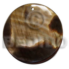 40mm brownlip tiger shell - Shell Pendant