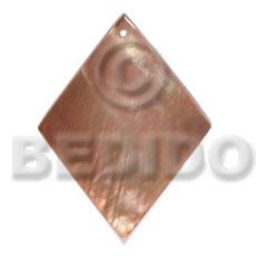 40mmx29mm brownlip diamond - Shell Pendant