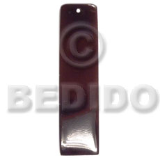 40mmx12mm blacktab bar - Shell Pendant