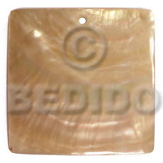 40mm square MOP - Shell Pendant