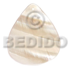 40mmx34mm kabibe rounded teardrop - Shell Pendant