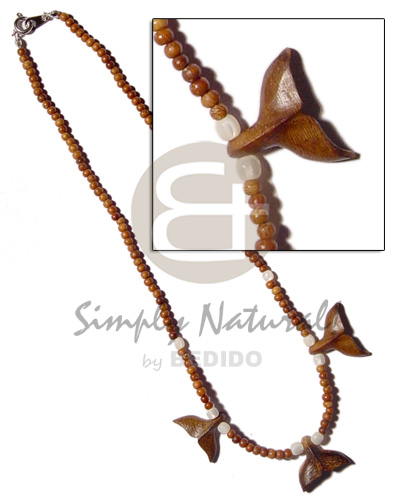3-4mm bayong wood beads  bayong wood shark tail accent & shell beads - Home
