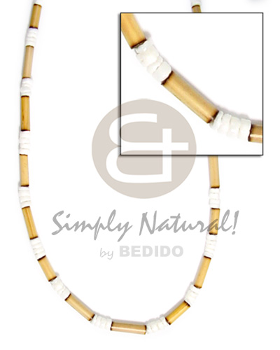 2-3mm natural bamboo tube  wht shell alternates - Home