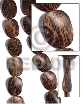 25mmx36mmx6mm patikan old palmwood twisted / 12 pcs - Home