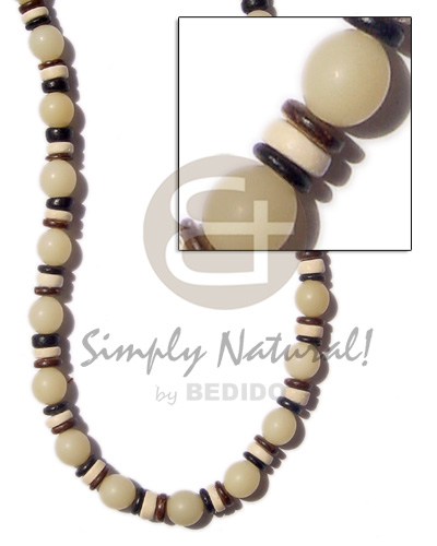 white buri beads seed beads  blk/brwn/bleach coco Pokalet - Home