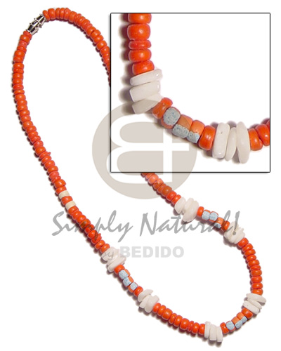 4-5mm orange coco Pokalet.  white rose & splashing combination - Home