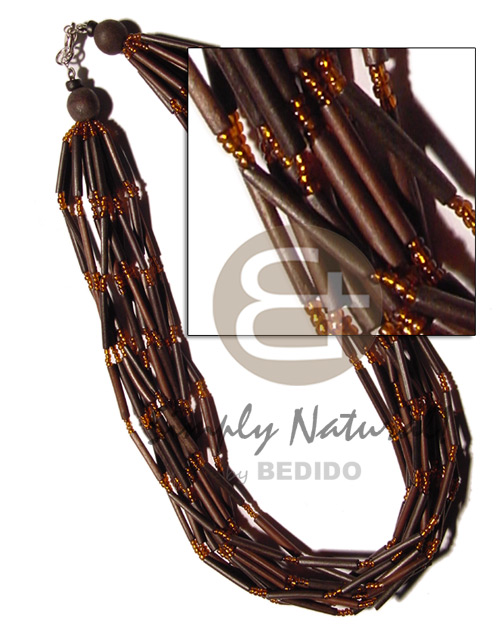 12 layers agsam burning bamboo tube  glass beads - Home