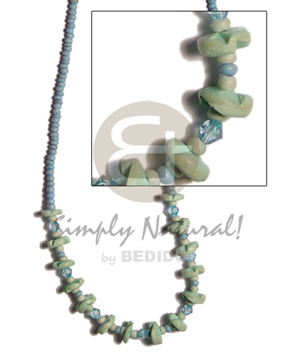 pastel blue coco Pokalet  pastel green coco flower/acrylic crystals - Home