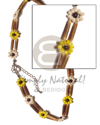 2 rows sig-id  2-3 yellow /bleach coco Pokalet. flower  ext. chain - Home