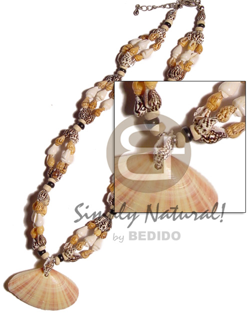 tiger nassa  pigtim clam pendant - Home