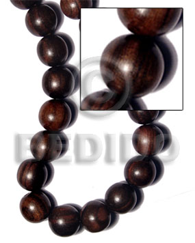 tiger camagong round wood beads 25mm / per pc. - Home