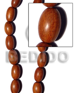 imitation bayong oval wood beads 16mmx25mm - Home