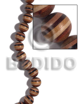 20mm patched wood stripe ball / 5 types of wood- bayong / greywood / patikan / nat. wood / robles - Home