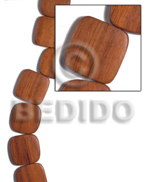 25mmx25mmx5mm bayong face to face flat square  rounded edges / 14 pcs / side strand hole - Home