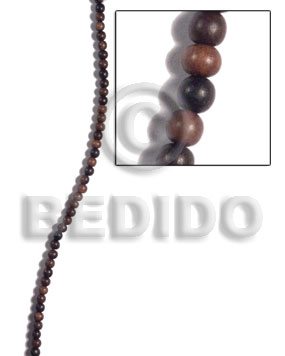 5mm camagong tiger ebony hardwood round beads - Home