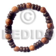 elastic 7-8mm coco pokalet   palmwood beads - Home