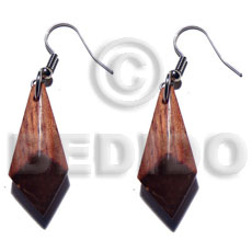 dangling 30mmx13mm wooden earrings - Home