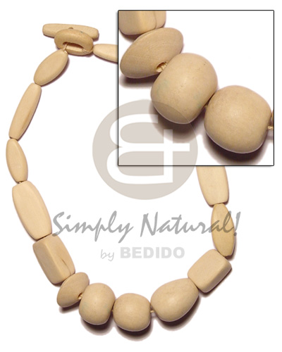 natural wood beads necklace - Home