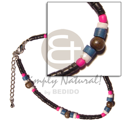 2-3mm coco Pokalet. black  pink/bleach blue coco combination - Home