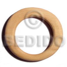 ambabawod irregular flat round  wood bangle   clear coat finish / ht= 10mm / 65mm inner diameter / thickness= 18mm/ outer diameter=100mm - Wooden Bangles