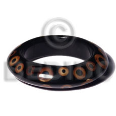 wood saucer bangle  laminated bamboo rings ht=20mm thickness=15mm inner diameter=65mm - Wooden Bangles