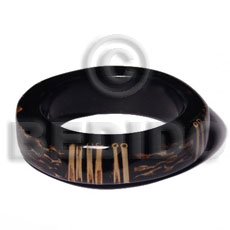 wood  bangle  laminated vine  sentiments  ht=22mm thickness=15mm inner diameter=65 mm - Wooden Bangles