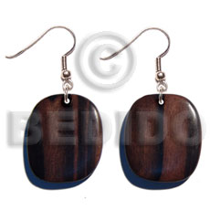 dangling 35mm camagong tiger wood rounded flat square - Home