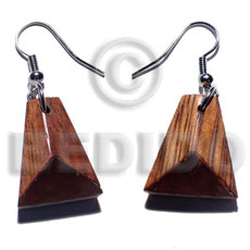 dangling 20mmx17mm wooden earrings - Home