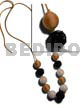 20mm 25mm round wrapped wood beads