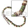 Green 4-5mm coco heishe