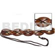 Oval coco natural brown belt
