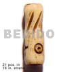 Natural antique bone tube groove