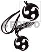 45mm black celtic carabao horn