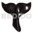 Black horn mermaids tail 45mm