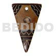 Aztec carving antique natural horn