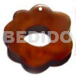 40mm golden amber horn