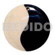 40mm yin yang black horn