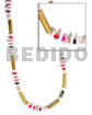 Bamboo white shell beads combination