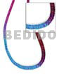 7-8mm graduated tie dye maroon blue pink