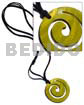 50mm colored spiral kabibe pendant