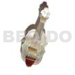 Mop guitar brooch