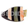 Inlaid fish black tab orange luhuanus