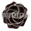 Rose carving black pin 40mm