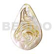 Mop teardrop carving 40mm