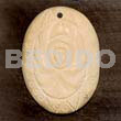 Oval melo carving 40mm